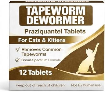 Yeosklum Cats & Kittens Dewormer Tablets, 6 Weeks and Older, Broad-Spectrum Chewable Formula, Praziquantel-Based