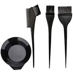 Hair Dye Color Brush and Bowl Set, 4Pcs Color Bowl Brushes Tool Mixing Bowl Kit Tint Comb for Hair Tint Dying Coloring Applicator