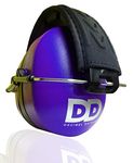 DECIBEL DEFENSE Professional Safety Ear Muffs 37dB NRR - The HIGHEST Rated & MOST COMFORTABLE Ear Protection for Shooting & Industrial Use - PROFESSIONAL HEARING PROTECTION (PURPLE)