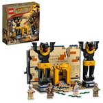 LEGO Indiana Jones Escape from The Lost Tomb 77013 Building Toy, Featuring a Mummy and an Indiana Jones Minifigure from Raiders of The Lost Ark Movie, Gift Idea for Kids 8 Years Old