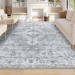 Homcomoda Boho Area Rug 5x8 Washable Rugs 5x8 Large Area Rug for Living Room Bedroom Area Rug 5x8 Vintage Area Rugs for Bedroom Dining Room Home Decor