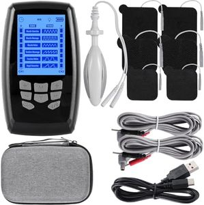 TENS Unit Muscle Stimulator and EMS Pelvic Floor Muscle Exercise. Multifunctional Impulses to Pain Relief for Muscle,Joints and Muscle Strengthening Training.Specialized Storage Gift Box.