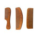 3 pcs Handmade Wooden Hair Comb Wooden Wide teeth fine teeth Natural Handmade Green Sandalwood Wide Tooth Comb, Natural Sandal wood scent for Curly Hair Detangling Sandalwood Comb