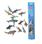 Wild Republic Shark Toys, Nature Tube, Aquatic Animal, Shark Party Supplies, Ocean Toys, Kid Gifts, Educational Toys, 12- Pieces