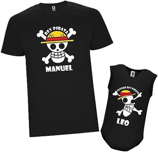 PROMO SHOP - Body Bebé y Camiseta Personalizados, Diferentes tallas a elegir, Body Negro, Personalizado Recién Nacidos a 1 año, Camiseta Negra Personalizada Mujer y Hombre