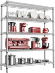 MZG 5 Tier Storage Rack Metal Wire 