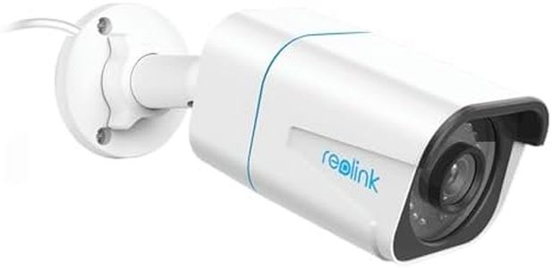 Reolink 4K PoE Outdoor IP Camera, Smart Person/Vehicle Detection, Remote Access, IR Night Vision, 256GB microSD Storage for 24/7 Recording (not Included), RLC-810A-8MP