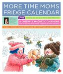 More Time Moms Magnetic Fridge Calendar, 2025 (13x16 inches) - September 2024 to December 2025 - Family Organizer Sticks to Refrigerator - Contains over 500 Stickers, 16 Months,