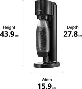 SodaStream Gaia Sparkling Water Maker – Black