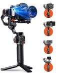 hohem iSteady MT2 Kit, 3-Axis Camera Stabilizer with AI Tracker Fill Light, Lightweight All-in-One Gimbal for Sony/Canon/Nikon/Panasonic/Gopro/Smartphone, Native Vertical Shooting, 2.64LB Max Payload