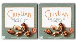 Guylian Chocolate Seashells - Original Belgian Milk Chocolate Sea Shell Gift Box 250g (Pack of 2)