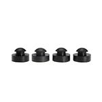 1" Push-in Rubber Bumper Fits 1/2" Hole Crock Pot Grill Lid Ridged Stem Bumpers 4pcs