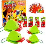 Frog tongue game, tongue insect catching game, ride a car with a card to eat insects, a greedy chameleon sticks out the tongue, interesting tabletop toy board game, suitable for anyone's frog card toy