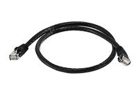 Monoprice Cat6 Ethernet Patch Cable - Network Internet Cord - RJ45, Stranded, 550Mhz, UTP, Pure Bare Copper Wire, 24AWG, 2ft, Black
