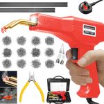 150W Plastic Welder, 2 in 1 Plastic Welding Kit, Hot Stapler Kit, 800PCS Hot Staples & 2PCS Welding Plastic Welding Rods, Plastic Repair Kit, Plastic Welder Gun for Car Bumper Plastic Crack Repair