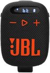 JBL Wind 3 FM Bluetooth Handlebar Speaker (Black/Orange)