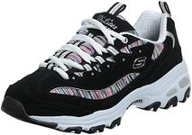 Skechers Women's DLites Interlude Track and Field Shoe, Black Multi BKMT, 6 UK