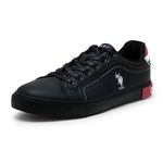 U.S. POLO ASSN. Rojas 2.0 Men's Black Sneakers-(UK/10) (US/11) (2FD23304Z01)