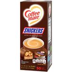 Nestle Coffee Mate Liquid Coffee Creamer, Snickers Coffee Creamer Singles, 50 Ct