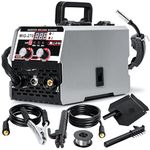 MIG Welder, 220V LED Digital Display Gasless Mig Welders, Adjustable Current & Magnetic Ring Transformer Tig Welder, Gasless MIG Welding Machine for Home, Work, and Metal Fabrication