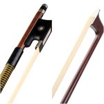 Violin Bow 4/4 Brazilwood Bow for Violin Octagonal Stick Ebony Frog with Mongolian Horse Hair