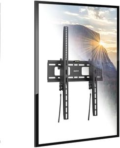 Mount-It! Portrait TV Wall Mount, Low Profile TV Mount for Vertical Mounting of Displays from 37" to 75", High 165 lb Weight Capacity, Anti-Theft Design, Tilting Menu Wall Board Mount, Sturdy Design