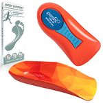 Correct-Position Orthotic Insoles: Plantar Fasciitis Relief | 3/4 Length | Arch Support for Overpronation & Flat Feet - Reduce Heel, Knee, & Back Pain | Men, Women, Kids Running | 1 Pair