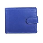 STARHIDE Mens RFID Blocking Real Leather Billfold Notecase Coin Pocket Id Card Holder Wallet Gift Boxed 710 Blue