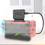 EEEKit Cooling Fan for Nintendo Switch, Temperature Display Cooler for NS Docking Station, Adjustable Fan Speed, USB Powered