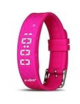 e-vibra Premium Potty Training Watch - Rechargeable Silent Vibrating Watch - Medical Reminder Watch - with Timer and 15 Daily Alarms (Hot Pink)