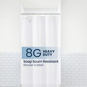 LIBA U S A Shower Curtain Liner (8G / WHITE / 36"x72")