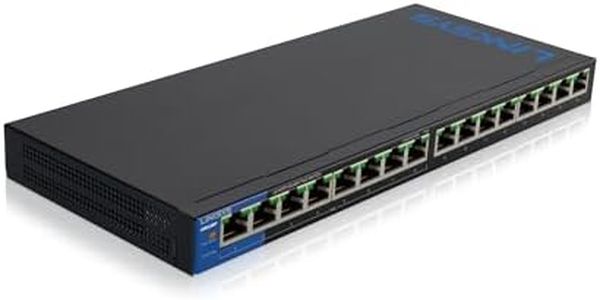 Linksys Switch Non Manageable Gigabit Avec 16 Ports (Dont 8 Poe +) Lgs116P-Eu (Jusqu&Apos;à 1 000 Mbit/S, pour Entreprise, Maison, Bureau, surveillance Ip, Séparateur ethernet de Bureau)