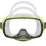 IST Imperial Panoramic View Hands-Free Water Clearance Mask (Neon Yellow)