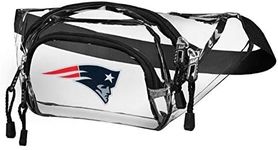 Northwest NFL New England Patriots 'Transport' Clear Waist Bag, Clear, 13 x 5 x 5 inches