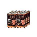 Wellness CORE 95% 6 x 400g, Turkey & Kale – Wet Dog Food, Chunky Paté for Adult Dogs, Grain-Free, Natural, Hypoallergenic, Protein-Rich, High Meat Content