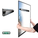 HYPIGO No Drill TV Mount for 32-75 Inch TVs, Drywall No Stud TV Wall Mount, Studless TV Mount Holds Up to 150 lbs, Easy Install with No Screws Required, Bubble Level Included