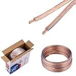 250FT Clear Car/Home Speaker Cable Enhanced Loud Audio Wire 12 Gauge 2 Conductors, 12AWG Bulk Cord (250FT, 12AWG)