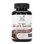 Bhumi Organic Aged Black Garlic Capsules (60 Veg Caps) | 500mg Antioxidant-Rich Supplement | Supports Heart Health & Immunity | Non-GMO & Vegan