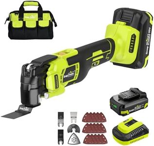 SnapFresh 20V Brushless Oscillating Multi-Tool Kit, 4° Oscillation Angle, VibeNeutral Technology, 19,000 OPM, 6 Variable Speeds, Cordless Multi-Tool with 2.0Ah Battery, Fast Charger & Carrying Bag