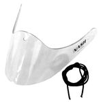 Nash Hockey Goalie Lexan Throat Protector (Senior, V Shape)