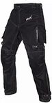 Mens Black Textile WATERPROOF CE ARMOURED Motorbike Motorcycle Trousers/Pants (XXL)