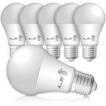 AmeriTop A19 LED Light Bulbs- 6 Pack, Efficient 9W(60W Equivalent) 830 Lumens General Lighting Bulbs, UL Listed, Non-Dimmable, E26 Standard Base (3000K Warm White)