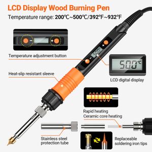 Preciva Wood Burning Kit, 70-Piece Pyrography Tool Set