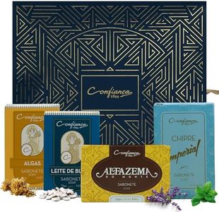 Pack Jabones Confiança 1894 | Jabones con Base de Origen Vegetal para Regalar | Jabón de Manos, Cuerpo y Cara | Pack Regalo Mujer y Hombre | Pack de 4 Jabones en Pastilla de 350g