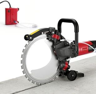 16" Electric Concrete Saw, Cut Depth 12", 5000W/110V Toroidal Electric Concrete Saw with Wet Cutting System & Thickened Titanium Alloy Diamond Blade for Concrete, Stone, Brick, Marble