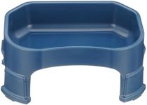 Neater Pet Brands Big Bowl with Leg Extensions Huge Jumbo Trough Style Dog Pet Water Dish (1.25 Gallons, Dark Blue)