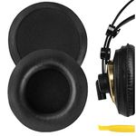 Geekria QuickFit Replacement Ear Pads for AKG K240 K240S K240 MKII K241 K270 K271 K271S K272 Headphones Ear Cushions, Headset Earpads, Ear Cups Cover Repair Parts (Black)