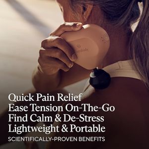 TheraGun Mini 2 Handheld Massage Gun – Compact Deep Tissue, 3 Attachments, Desert Rose