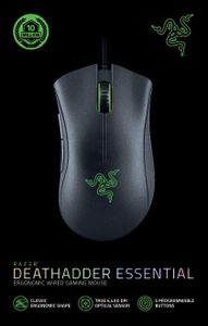 Razer DeathAdder Essential Gaming Mouse – Ergonomic Wired USB
