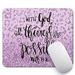 Inspirational Quote Mouse Pad, with